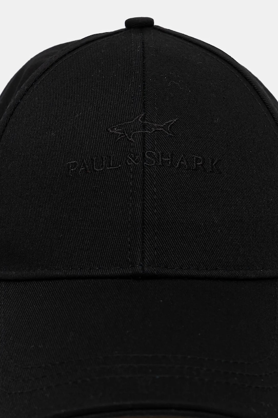 Paul&Shark czapka z daszkiem bawełniana 15317100 czarny AW25