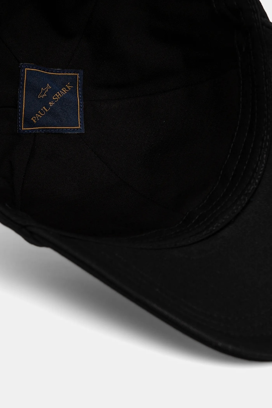 Paul&Shark czapka z daszkiem bawełniana czarny 15317100