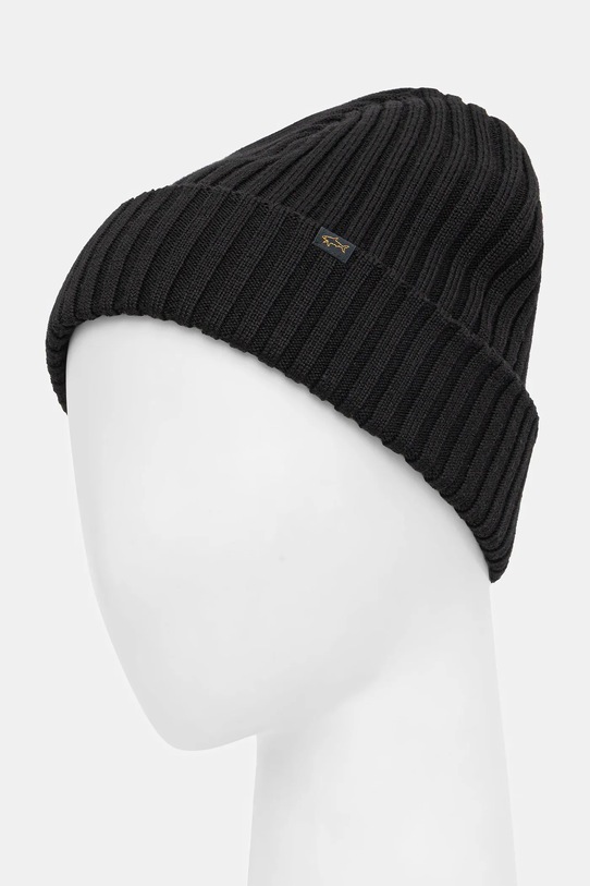Paul&Shark căciulă de lână 99311018 negru AW25