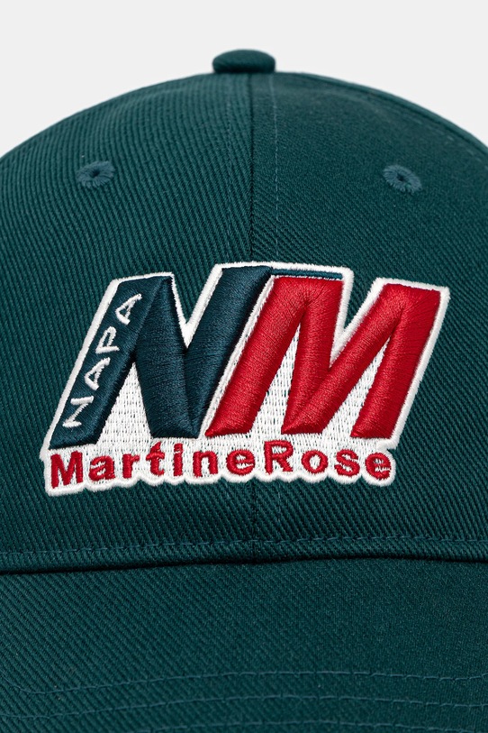 Napapijri czapka z daszkiem bawełniana Napapijri x Martine Rose NP0A4HEYG2A1 turkusowy AW25