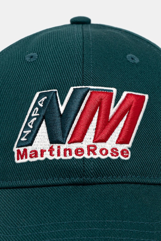 Napapijri czapka z daszkiem bawełniana Napapijri x Martine Rose NP0A4HEYG2A1 turkusowy AW25