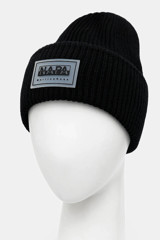 Шерстяная шапка Napapijri x Martine Rose NP0A4FQ89411 чёрный AW25