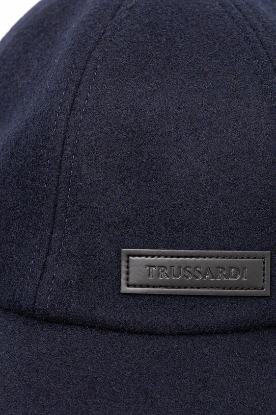 Trussardi czapka z daszkiem z wełną E001C000007N granatowy AW25