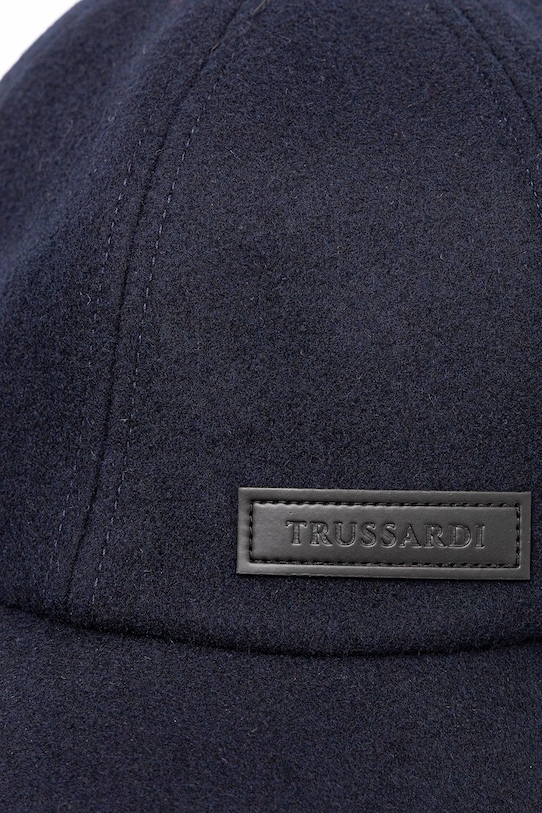 Бейзболна шапка с вълна Trussardi E001C000007N тъмносин AW25
