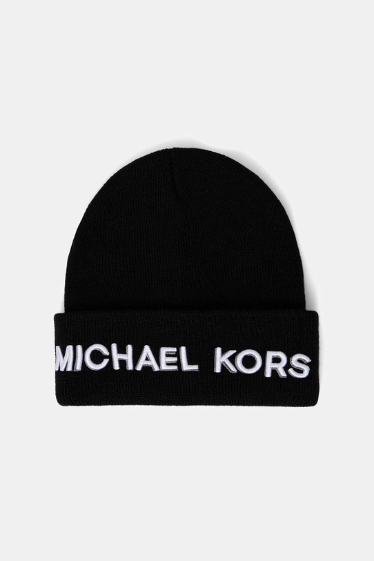 Michael Kors czapka aplikacja czarny MKMC542072