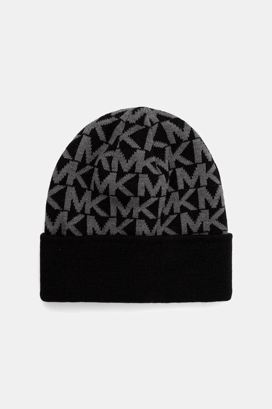 Michael Kors czapka dwustronna wzorzyste czarny MKMC538493