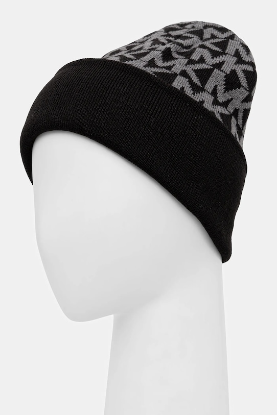 Michael Kors czapka dwustronna MKMC538493 czarny AW25