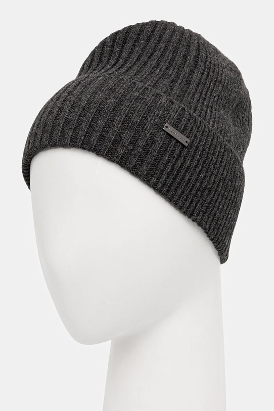 Akcesoria Michael Kors czapka z domieszką wełny MKMC538418 szary