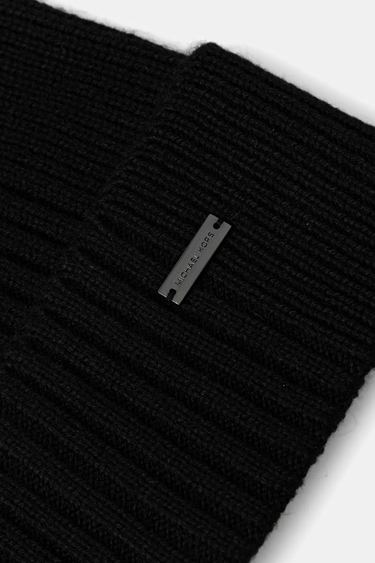 Michael Kors czapka z domieszką wełny MKMC538418 czarny AW25