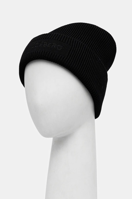 Iceberg czapka wełniana 3040.9005. czarny AW25