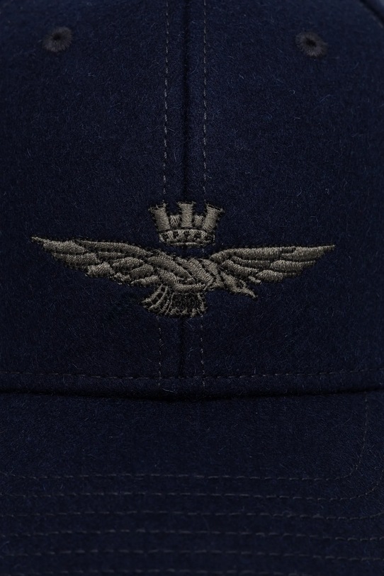 Aeronautica Militare czapka z daszkiem z wełną HA1085UCT02333 granatowy AW25