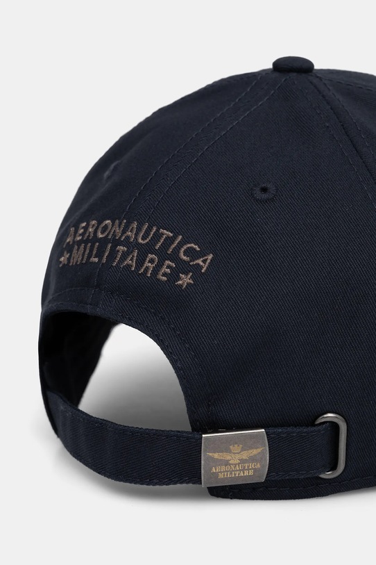 Akcesoria Aeronautica Militare czapka z daszkiem bawełniana HA1100UCT02848 granatowy