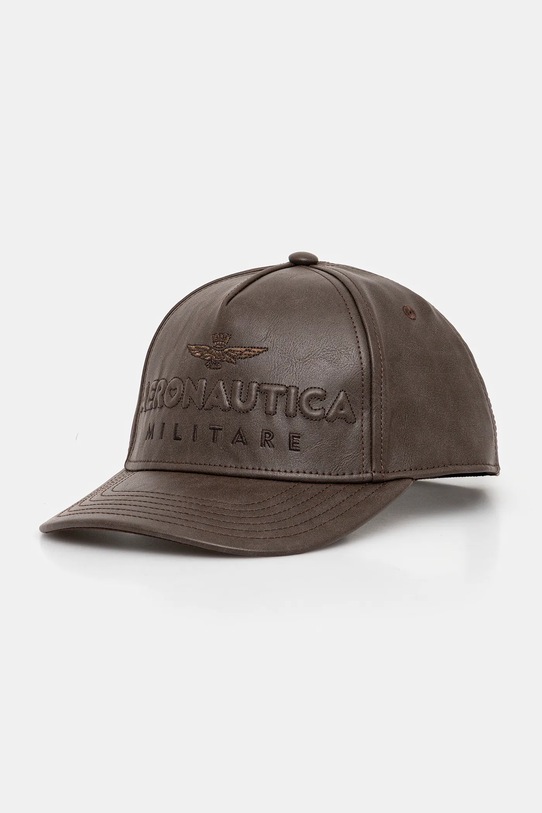 Aeronautica Militare czapka z daszkiem aplikacja brązowy HA1191DCT03415