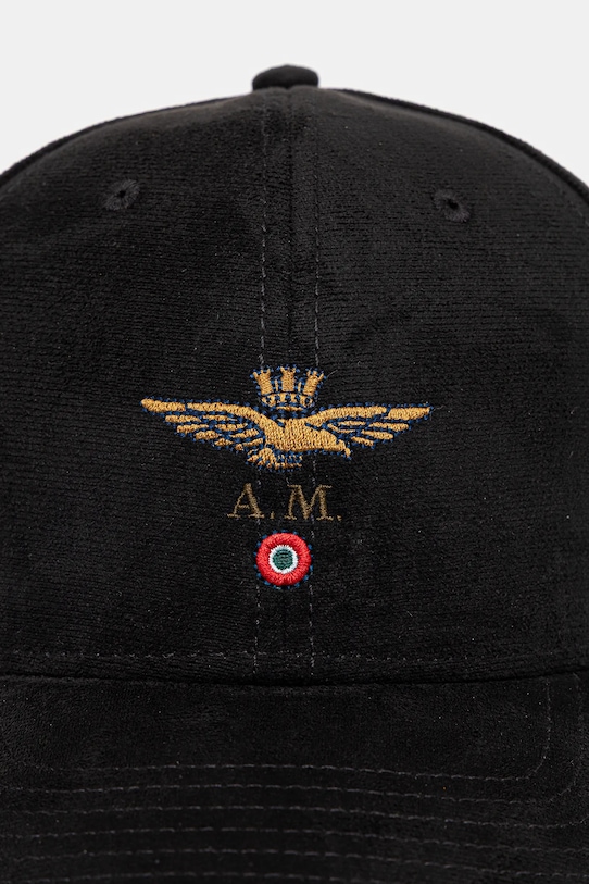 Aeronautica Militare berretto da baseball HA1229UCT04237 nero AW25