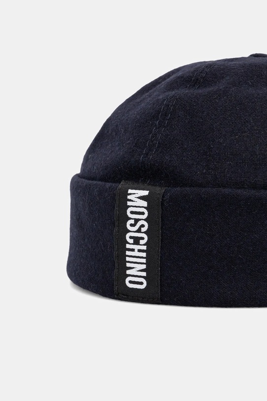 Vlnená čiapka Moschino M5864.60802 tmavomodrá AW25