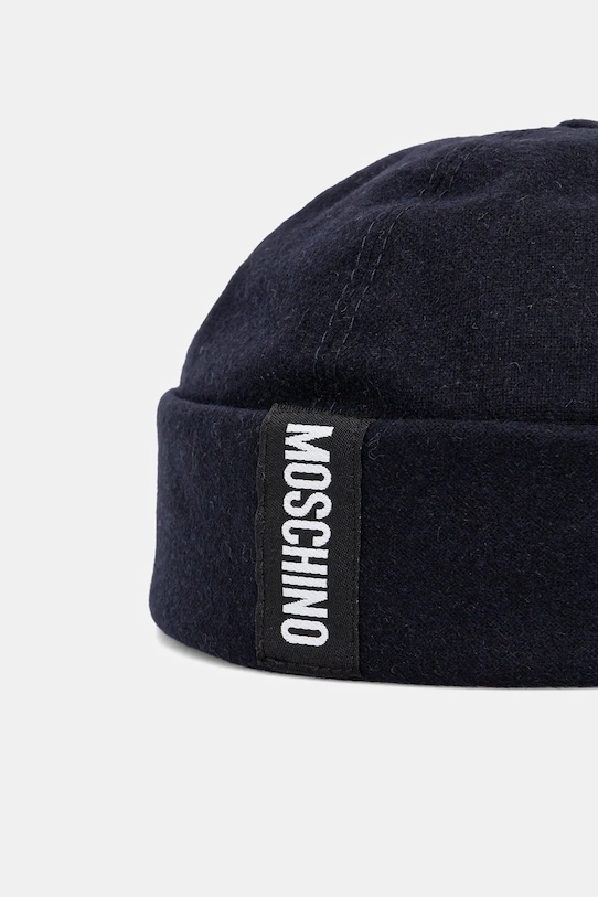 Moschino czapka z wełną M5864.60802 granatowy AW25