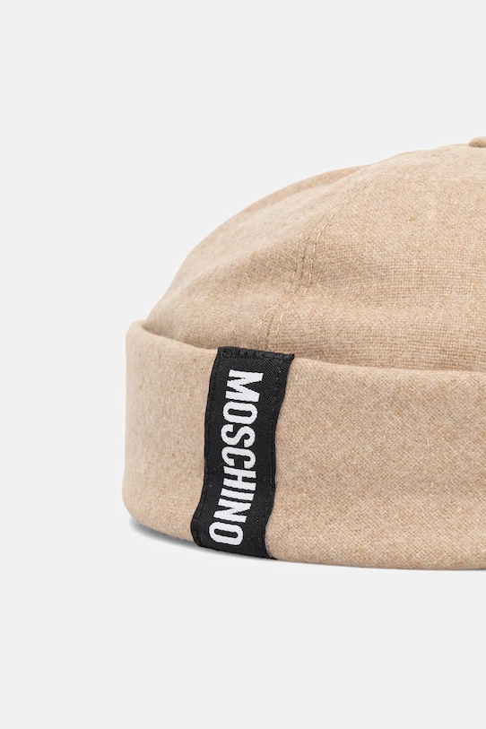Vlnená čiapka Moschino M5864.60802 béžová AW25