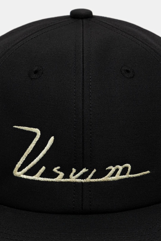 Visvim czapka z daszkiem z dodatkiem wełny excelsior ii cap 125103003013 czarny AW25