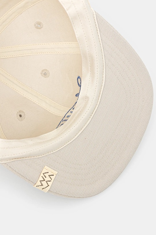 Visvim czapka z daszkiem z dodatkiem wełny excelsior ii cap beżowy 125103003012