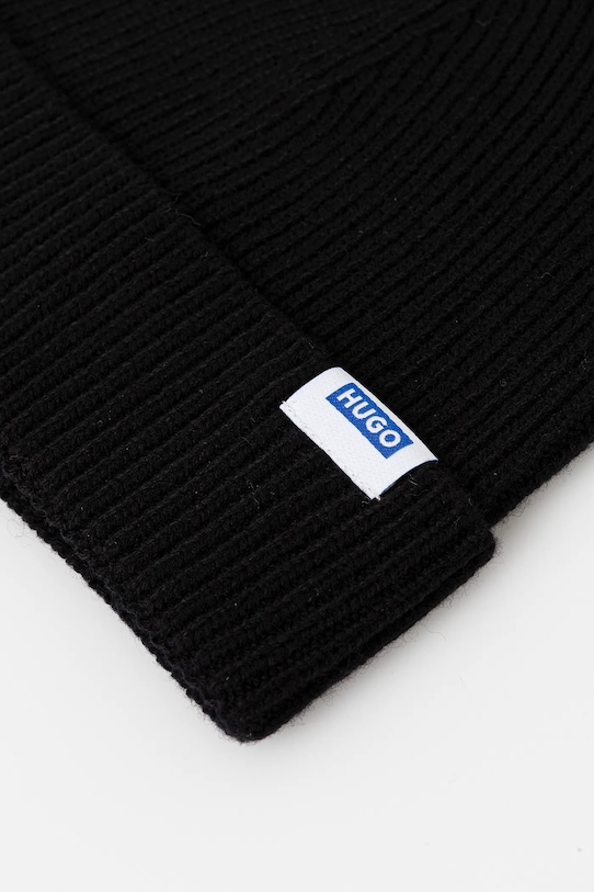 Accesorii Hugo Blue pălărie din amestec de lână 50551371 negru