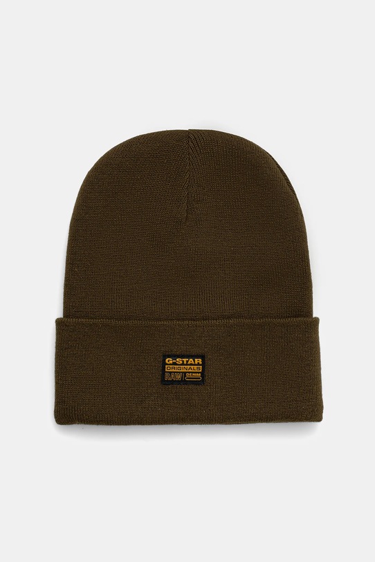 G-Star czapka aplikacja zielony D16624.E149