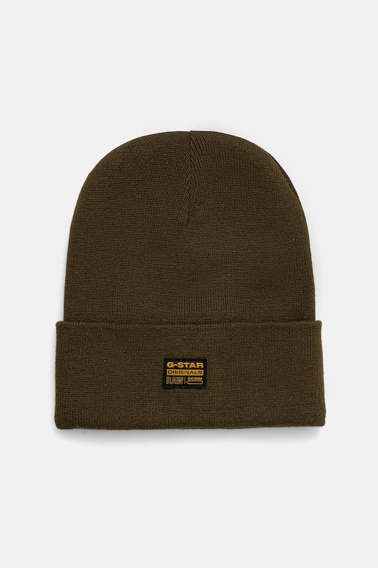 G-Star czapka aplikacja zielony D16624.E149
