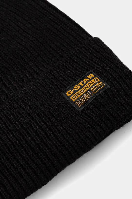 Akcesoria G-Star czapka z dodatkiem wełny D25511.D784 czarny