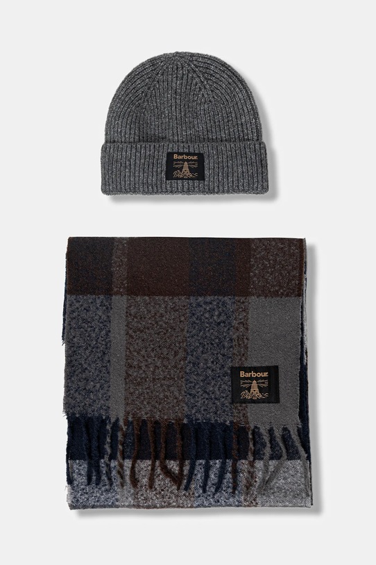 Barbour czapka i szalik pozostałe multicolor MGS0095