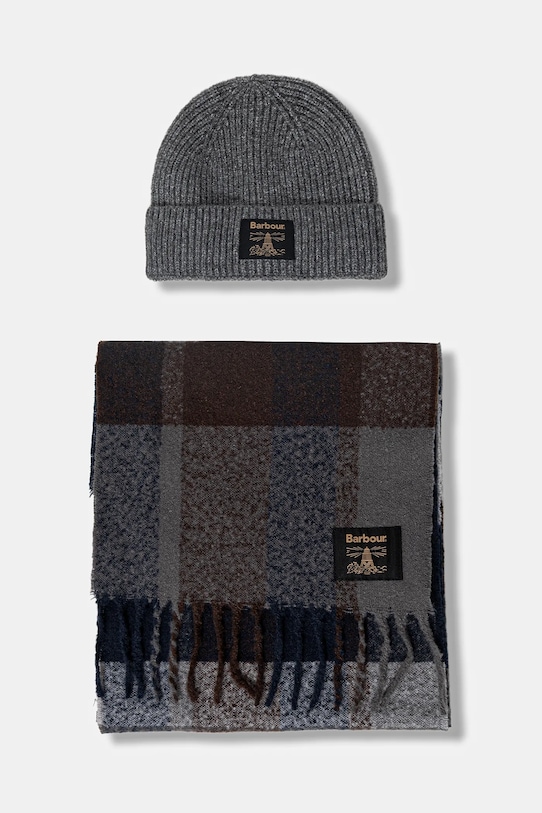 Barbour czapka i szalik pozostałe multicolor MGS0095