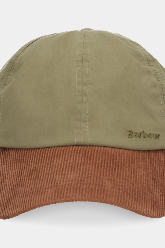Barbour czapka bawełniana Transport MHA0888 zielony AW25