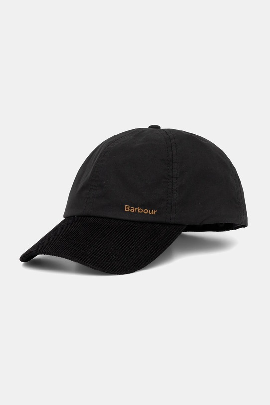 Хлопковая шапка Barbour Transport хлопок чёрный MHA0888
