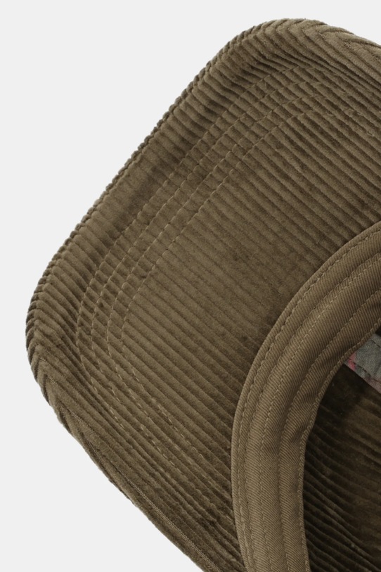 Barbour czapka z daszkiem sztruksowa Preston Cord zielony MHA0911