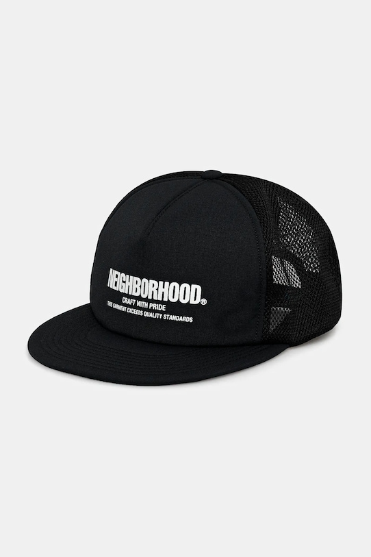NEIGHBORHOOD baseball cap mesh cap-1 overprint black 251YGNH.HT06