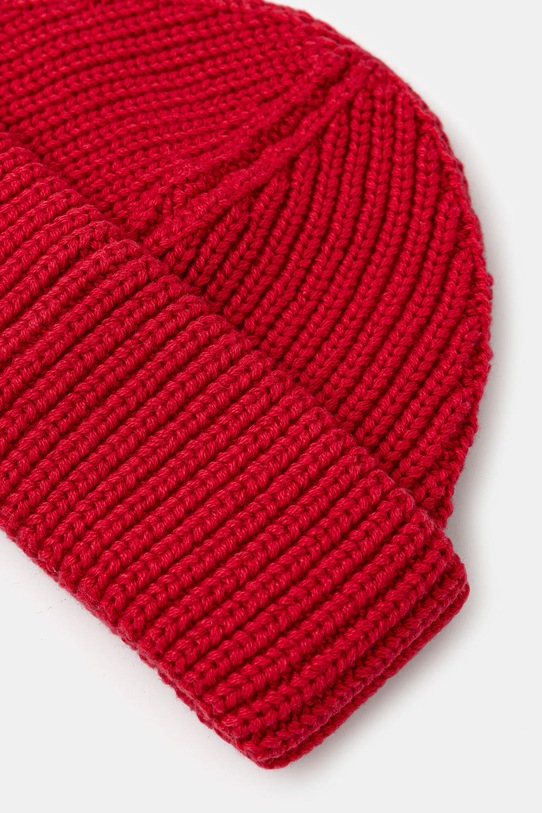 Akcesoria Barbour czapka z domieszką wełny Mosely Beanie Hat MHA0879RE59 bordowy