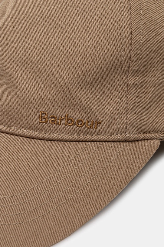 Barbour czapka z daszkiem bawełniana Milburn Cap MHA0914BE12 zielony AW25