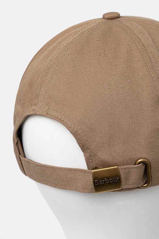 Akcesoria Barbour czapka z daszkiem bawełniana Milburn Cap MHA0914BE12 zielony