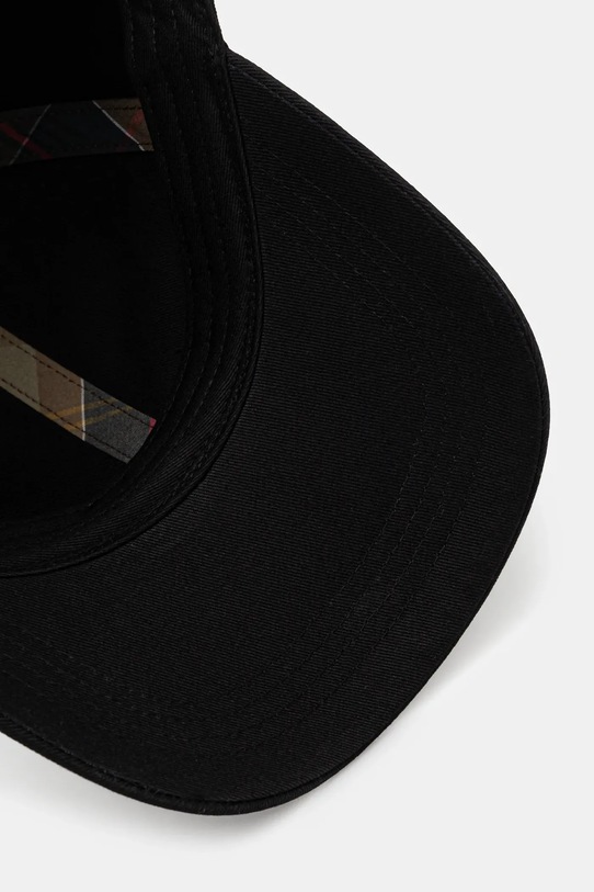Bavlněná baseballová čepice Barbour Milburn Cap černá MHA0914BK11