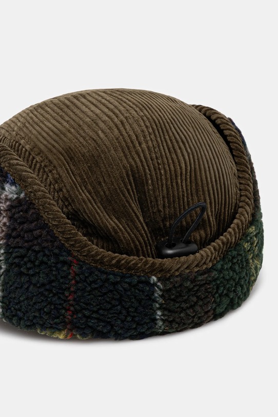 Akcesoria Barbour czapka z daszkiem sztruksowa Lowfen Carpenter Hat MHA0917OL71 zielony