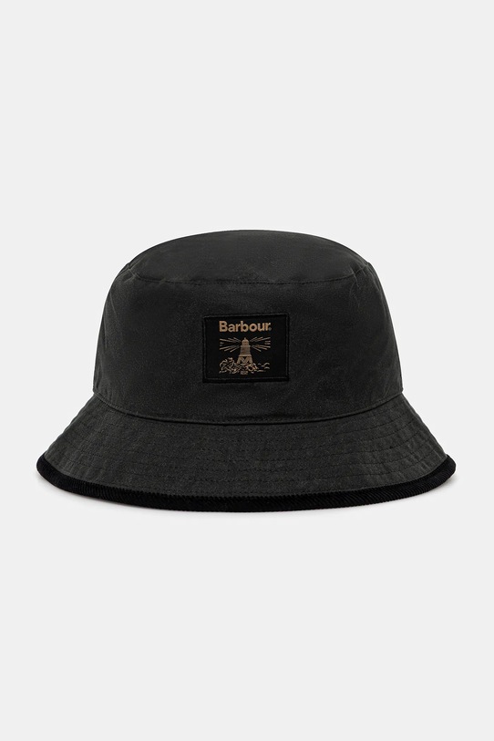 Barbour palarie din bumbac Field Wax Bucket Hat bumbac verde MHA0921SG91