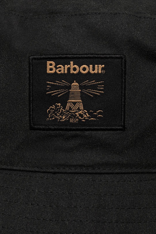 Barbour palarie din bumbac Field Wax Bucket Hat MHA0921SG91 verde AW25