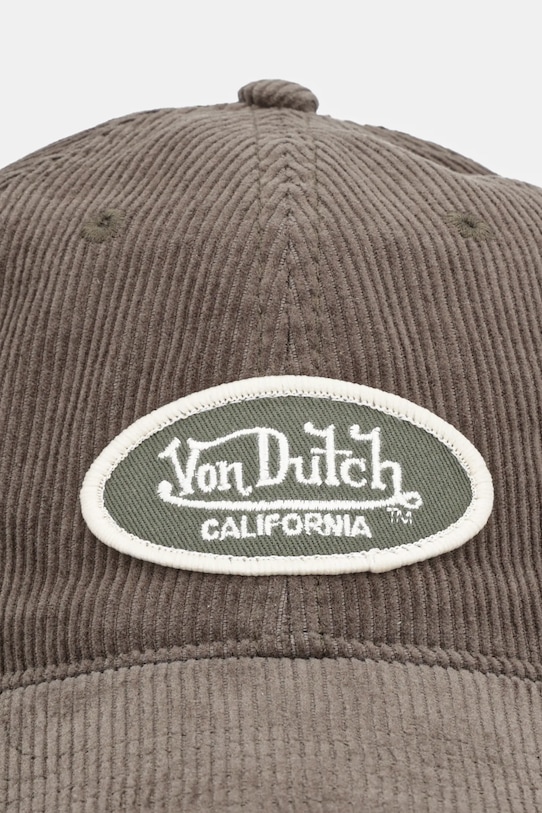 Von Dutch czapka z daszkiem bawełniana VD.1.CD.LOG zielony AW25