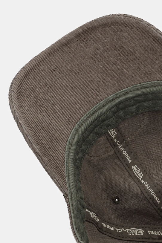 Von Dutch czapka z daszkiem bawełniana zielony VD.1.CD.LOG