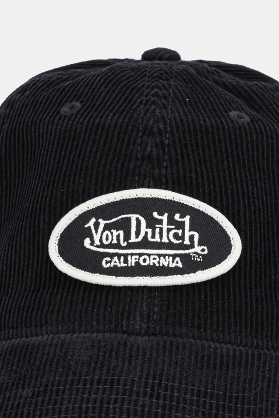 Von Dutch czapka z daszkiem bawełniana VD.1.CD.LOG czarny AW25