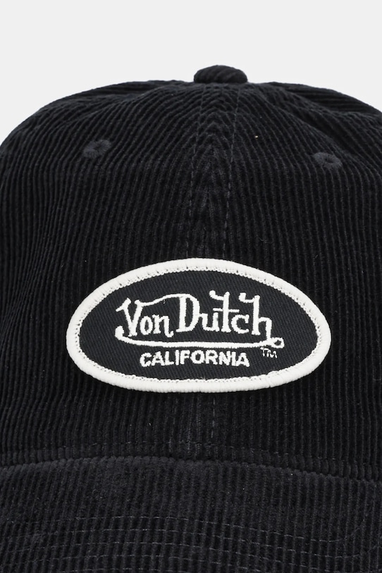 Von Dutch șapcă de baseball din bumbac VD.1.CD.LOG negru AW25