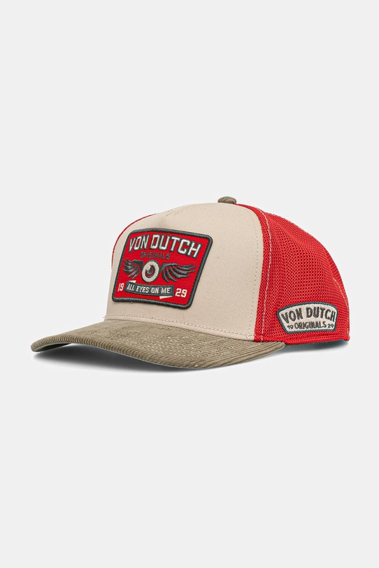 Von Dutch șapcă cu modele verde VD.1.CT.SEM