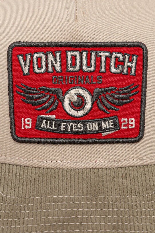Von Dutch șapcă VD.1.CT.SEM verde AW25
