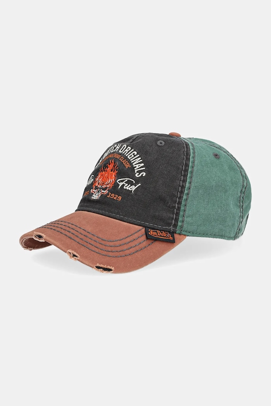 Bavlnená šiltovka Von Dutch bavlna tyrkysová VD.1.CB.RETRO