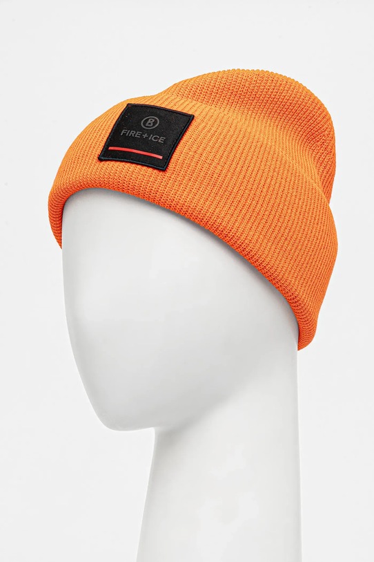 BOGNER Fire+Ice czapka z dodatkiem wełny TAREK 94366125 pomarańczowy AW25