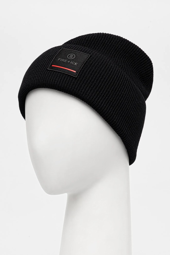 BOGNER Fire+Ice czapka z dodatkiem wełny TAREK 94366125 czarny AW25