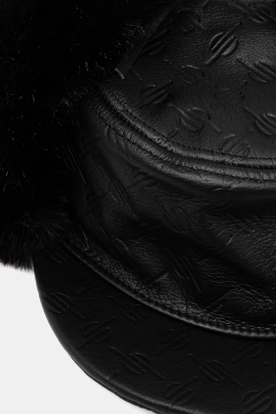 Daily Paper leather baseball cap Monogram Chapka 2421144 black